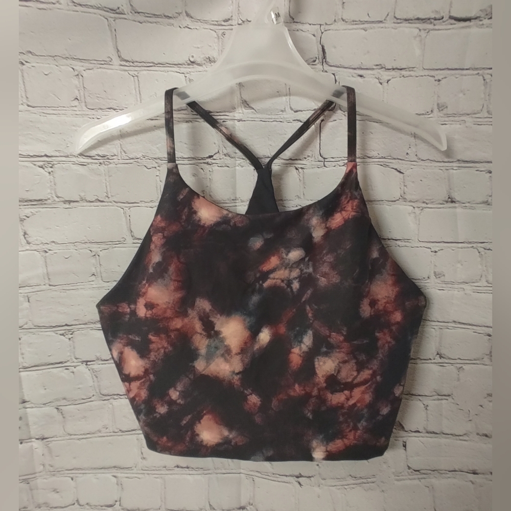 Old Navy Powersoft XXL Space Marble Dye High Neck Tank Sports Bra
